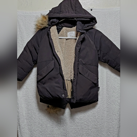 Zara Children's Puffer Jacket Coat - Picture 7 of 8
